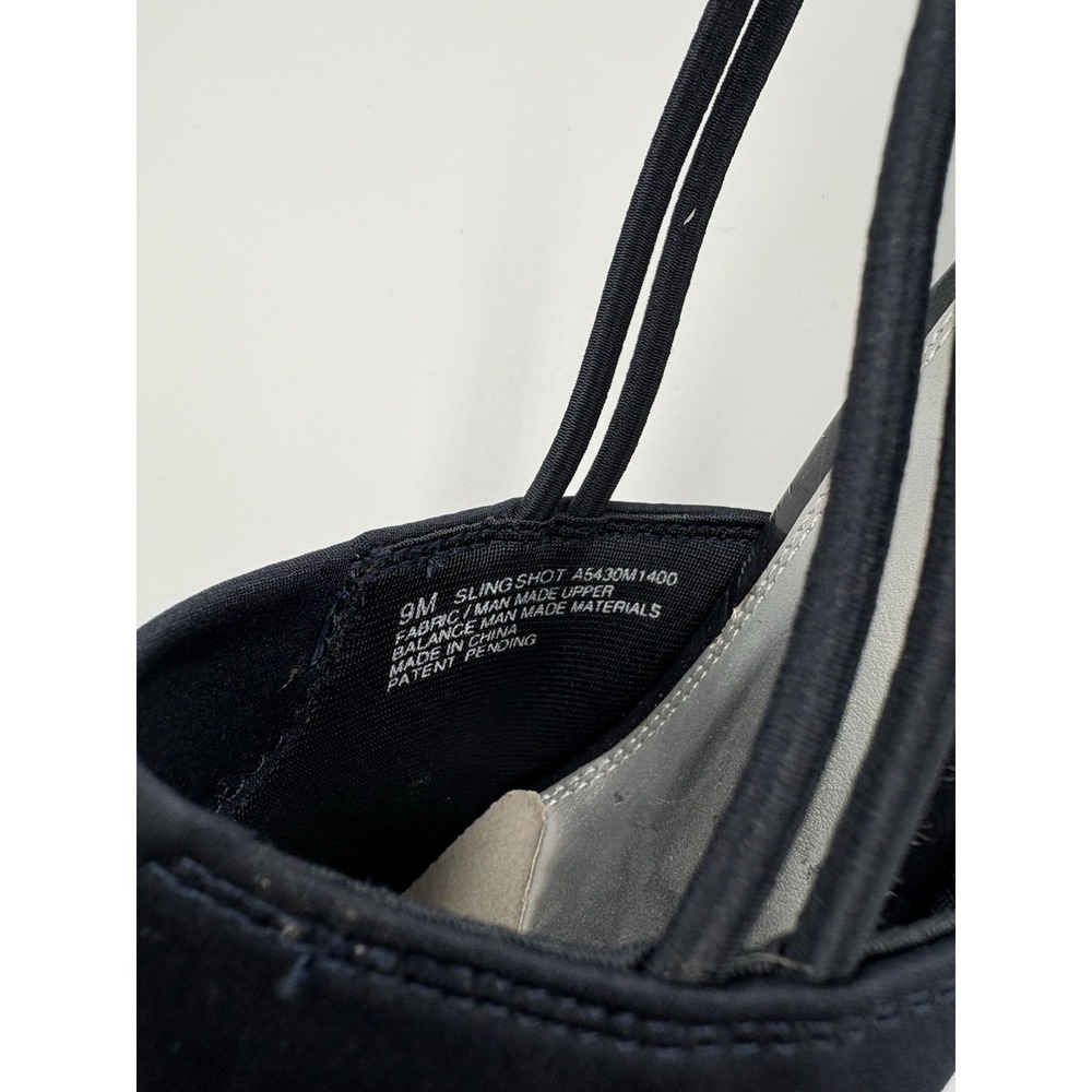 LifeStride Women's Black Fabric Open Toe Slingback Wedge Heel US 9M - Picture 6 of 8